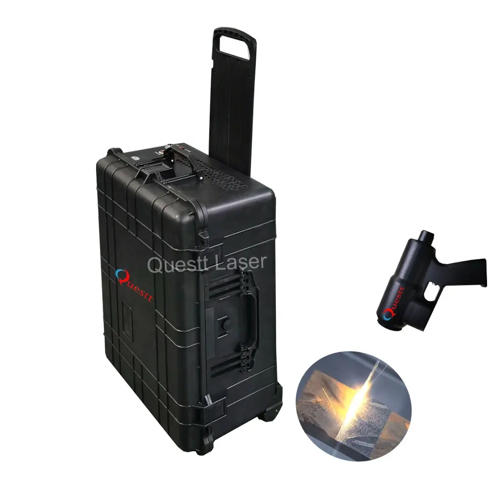 New technology instead of sand blasting 50 w 100w pulse fiber laser cleaning device handheld lazer rust removal gun cost