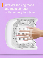 Lampe à ongles UV LED pour usage domestique et professionnel, appareil de polymérisation de vernis gel portable 365/405nm, matériau ABS, logo personnalisé, vente en gros OEM