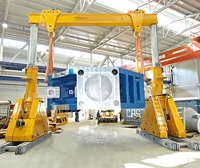 Grue à portique de levage de bateau de voyage mobile Grue à portique hydraulique robuste pour l'extérieur 80ton 100ton