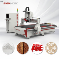 Máquina CNC ATC de Alta Eficiencia para Trabajar la Madera, Ideal para Muebles, con Cambiador Automático de Herramientas, Personalizable, en Oferta