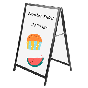 Cartel plegable portátil de bienes raíces para exteriores, tablero de pie de Metal, marcos de plástico al por mayor para acera, pavimento elástico - Product Image 6