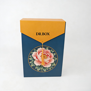 Boîte personnalisée faite à la main avec poignée, emballage cadeau, contenants alimentaires, boîte en papier pour gâteaux de lune, pâtisserie avec logo de marque - Product Image 3
