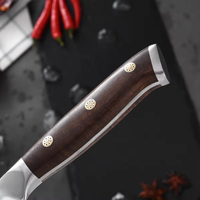 Couteau de cuisine de qualité supérieure en acier inoxydable VG-10 Damas Couteau utilitaire de 5 "avec manche en G10 noir
