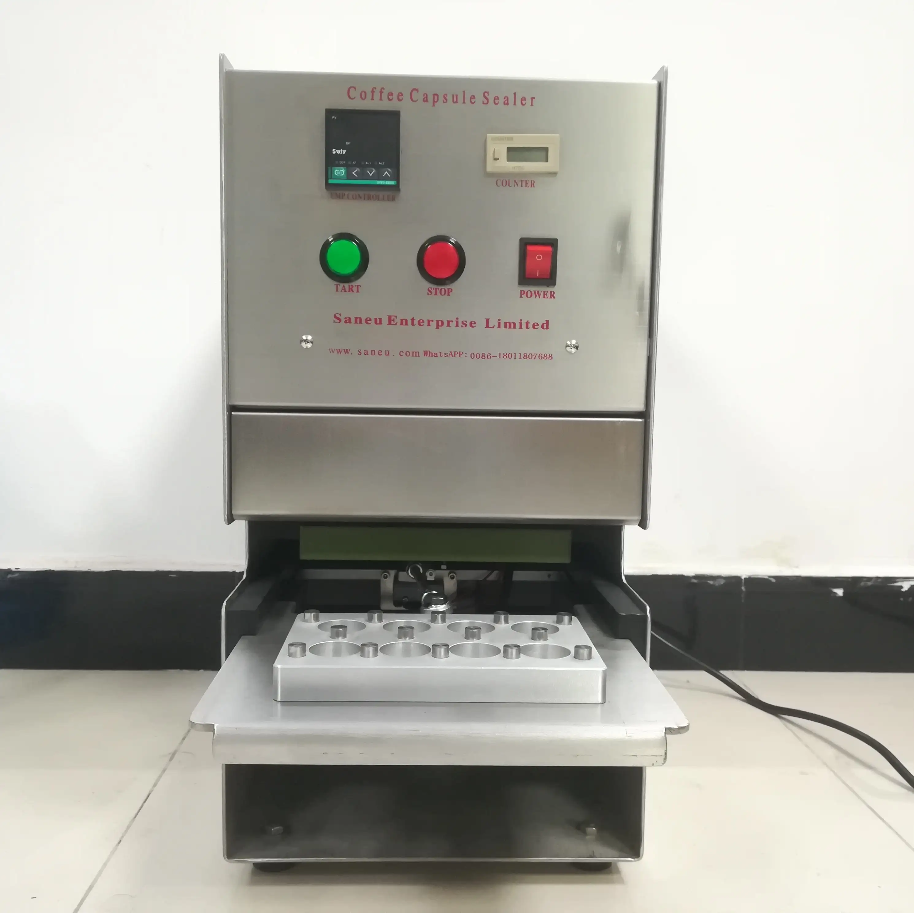 स्वचालित कॉफी सीलर एसएक्स-8 कैप्सूल सीलिंग मशीन पैकिंग मशीन कप ट्रे सीलिंग कप आयाम को अनुकूलित करें
