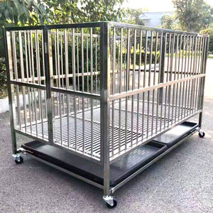 Lize Kandang Anjing Lipat Baja Tahan Karat Klasik Terlaris Rumah Anjing Cattery Tidak Ada Pintu Tidak Ada Penutup Harga Rendah Kandang Anjing Berkualitas Baik - Product Image 3