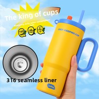 Thermos Bingba en acier inoxydable 316 avec revêtement en céramique, grande capacité, design anti-chute pour hommes et femmes