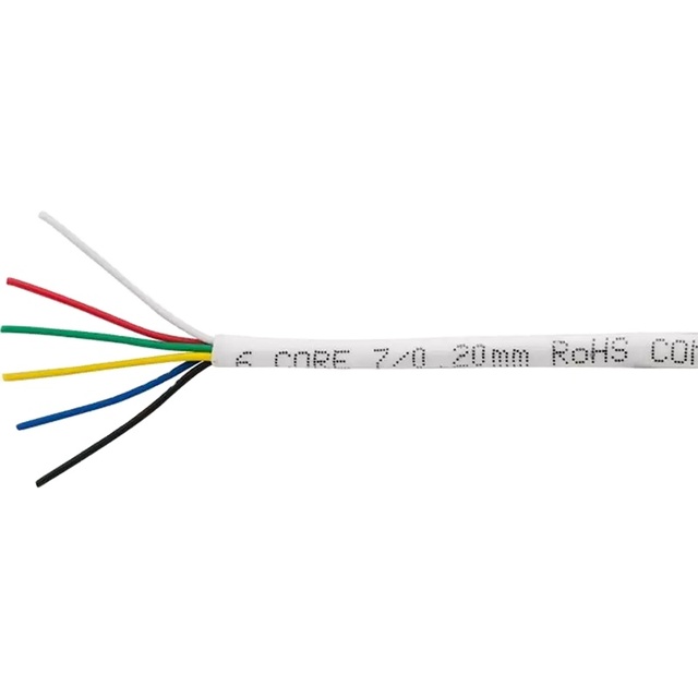 ETL Listed 100m PVC Security Alarm Cable 8 Core Un-shield Stranded Solid Copper Wire Security Systems 4 6 Core