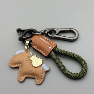 Handmade Leather Keychain Good Luck Horse Pendant <b>Key</b> <b>Rings</b> Car <b>Key</b> Chain 2026 Horse Year Keychain <b>Bag</b> Charm New Year Gift - Product Image 3