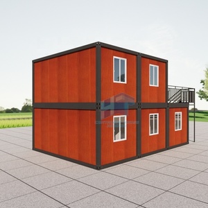 Resistente alle intemperie 2 piani 40ft & 20ft costruzione modulare casa contenitore per esterni per pannello Sandwich residenziale - Product Image 4