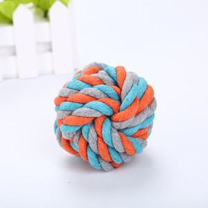 Wholesale Eco-Friendly Magic <b>Exercise</b> Dog Chewing <b>Rope</b> Ball Toys Braided Cotton <b>Rope</b> Teeth Cleaning Chew Toys Outdoor Indoor Use - Product Image 2