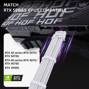 PSU SLEEVE <strong>CABLE</strong> PVC Sleeve PSU Extension <strong>Cable</strong> 300mm <strong>for</strong> ATX 24pin 8pin 12pin 8pin <strong>Computers</strong> - Product Image 6