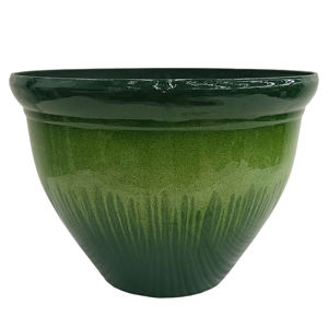 Оптовые глянцевые текстурированные кашпо под керамику, 20 дюймов, с дренажным отверстием, для дома и сада, для использования в помещении и на улице - Product Image 2