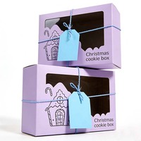 Boîtes à cupcakes et biscuits en gros avec fenêtre, boîtes à pâtisserie de haute qualité, boîtes d'emballage pour gâteaux et biscuits avec impression numérique