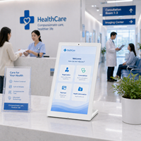 Tablette médicale professionnelle 14 pouces Android de type L, terminal intelligent pour l'orientation pharmaceutique et l'affichage numérique