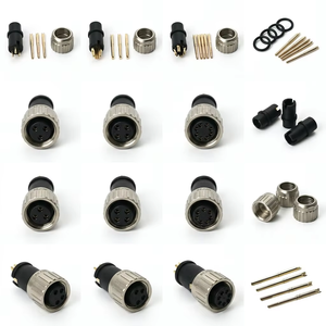Connecteurs M5 M8 M9 M12 M16 M23 7/8 – Connecteur Métallique Étanche IP67 4-17 Broches Mâle/Femelle – Prise Aviation pour Câble de Capteur - Product Image 5