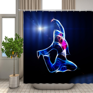 <span class=keywords><strong>ม่าน</strong></span>ห้องน้ำตกแต่งอ่างอาบน้ำชุด<span class=keywords><strong>ม่าน</strong></span>ห้องน้ำผ้ากันน้ำพิมพ์ลาย3D ยิมฟิตเนสเซ็กซี่สำหรับผู้ชายและผู้หญิงรูปร่างดี - Product Image 4