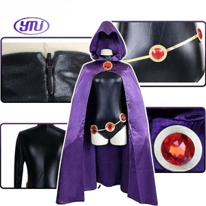 Il Costume da mantello viola corvo <span class=keywords><strong>DC</strong></span> <span class=keywords><strong>Comics</strong></span> presenta la Performance di Cosplay caricaturale - Product Image 2