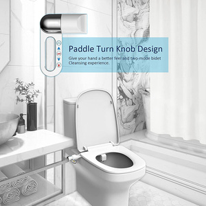 Spruzzatore WC Bidet Moderno Ultra-Sottile Non Elettrico con Doppio Ugello, Regolabile ed Ecologico in ABS per Uso Alberghiero - Product Image 2