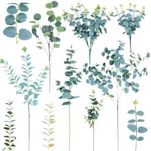 Cây xanh nhân tạo Bạch Đàn dài thân cây bạch đàn lá chi nhánh cây nhựa hoa trang trí cho đám cưới nhà vườn trang trí nội thất