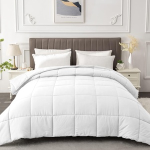 Juego de cama de edredón 100% algodón abajo cama de poliéster alternativa edredón para Hotel - Product Image 1