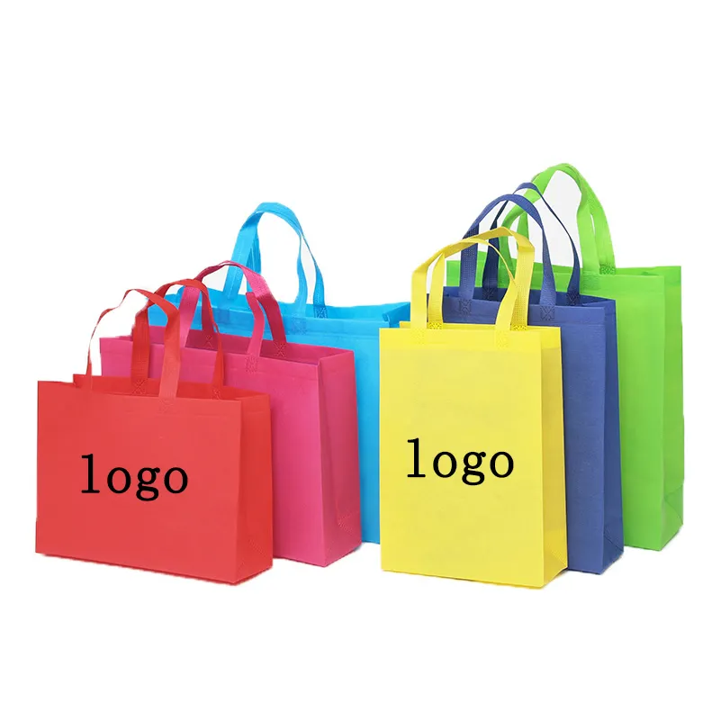 Eco friendly Custom Logo Garment Cloths Non-woven Reusable Grocery Tote Shopping Bags Non Woven Bag