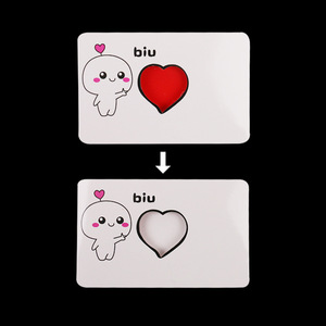 Tarjeta Mágica de Transformación de Corazón 7x11cm para Fiestas, Truco Interactivo para Adolescentes - Product Image 2