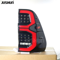 Luz Trasera LED JUSHUN para Toyota Hilux 2015-2023 Revo, Luz Trasera de Alto Brillo, Luz de Freno, Venta al por Mayor de Fábrica
