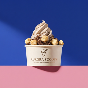 Custom Ice Cream <b>Cups</b> with Dome Lids PE Coated Leakproof Paper Containers Multiple Sizes for Frozen Yogurt - Product Image 1