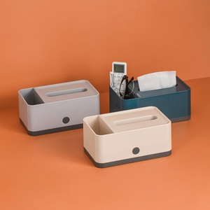 Moderna Caja de Pañuelos de ABS para Escritorio con Diseño de Cierre a Presión, Estilo Simple, Unidad de Almacenamiento de Pañuelos Faciales - Product Image 6