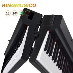 KINGMUSICO <span class=keywords><strong>Piano</strong></span> à clavier électronique pliable à 88 touches, de bonne qualité, facile à déplacer <span class=keywords><strong>Piano</strong></span> <span class=keywords><strong>Piano</strong></span> électrique portable - Product Image 5