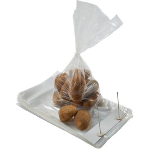 Plastic <b>Bags</b> Clear Polypropylene Wicketed Bottom Gusset <b>Bags</b> 9x13x1ml Food Grade 4 Wickets 250 <b>Bags</b> Per Wicket - Product Image 1