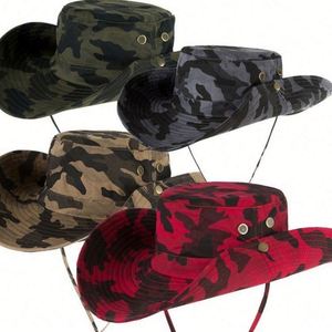 Wholesale UV Protection Four Seasons Wide Brim Boonie <b>Hat</b> <b>for</b> Unisex String Travel Cycling Daily Use 100% Polyester Sun - Product Image 2
