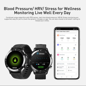 Smartwatch Jstyle 2051F com Tela Redonda Grande AMOLED, Monitor de ECG, Pressão Arterial e Frequência Cardíaca para Homens e Mulheres - Product Image 4