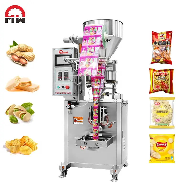 Small Machine Packing Peanuts Cookies Nuts chips production machine for small business