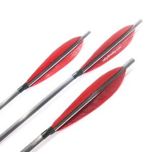 ลูกธนูคาร์บอนแท้สำหรับฝึกซ้อมยิงธนู ขนาด 0.006 นิ้ว ขนนกแบบกล้วย - Product Image 4