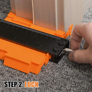 Jauge de contour de duplicateur d'outil de profil OEM personnalisé de 5 pouces élargissement irrégulier avec matériau ABS en forme de verrouillage en métal - Product Image 2