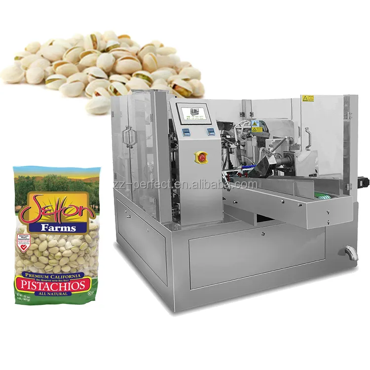 Chinese factory nuts hazelnuts cashews dates Non vacuum weighing automatic food filling and packaging machine