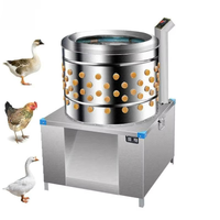 Machine à plumer les volailles sur roues, adaptée aux poulets, canards, oies et cailles, avec tambour