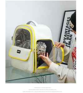 New Model Supply <b>Cat</b> <b>Carrier</b> Pet Bag Outdoor Portable Double Shoulder Breathable Side Open Large Space Zipper - Product Image 2