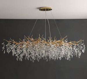 Hiện Đại Khách Sạn <span class=keywords><strong>LED</strong></span> Đèn Mặt Dây Chuyền 3D In Nhôm Cây Chi Nhánh Đèn Chùm Cho Phòng Khách Trang Trí Nội Thất Trung Pha Lê Lớn Mặt Dây Chuyền - Product Image 5