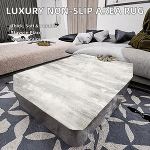 Modern Non-Slip PET Friendly <b>Cushioned</b> Reversible Stain Resistant Silicone <b>Backed</b> 6mm Thick Carpet for Prayer Home Hotel - Product Image 2