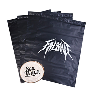 Tùy Chỉnh Màu Đen Giao Thông Vận Tải Nhựa Gửi Thư Túi Với Logo Món Quà Giáng Sinh Túi Bưu Phẩm Cho Quần Áo Bao Bì - Product Image 3