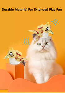 Nouvel Arrivage : Jouet Interactif en Peluche pour Chat, Oiseau Vibrant avec Ailes Battantes et Queue à Plumes, Stimule l'Instinct de Chasse, Jouet de Teaser pour Chat - Product Image 5