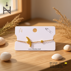 Bracelet en acier inoxydable style Angelina Seagull, chaîne à maillons plaquée or, bijoux unisexe, cadeau - Product Image 2