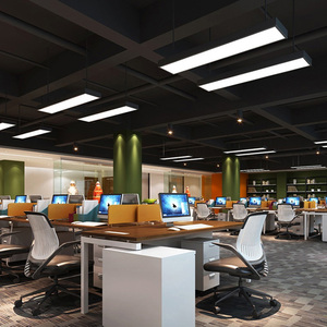 ไฟ LED เชิงพาณิชย์  โคมไฟ LED แบบเส้นตรงเหล็กดัด  โคมไฟ LED แบบเส้นตรงสำหรับโรงยิมและสำนักงาน  ขายส่ง - Product Image 3