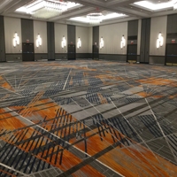 Rouleau de tapis d'hôtel de luxe à fleurs orientales de style américain Taille personnalisée Banquet Hall Couloir Salle à manger Tapis