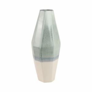 Vaso in Ceramica Sfaccettato a Tre Tonalità per Arredamento Soggiorno, Camera da Letto, Ufficio e Cucina - Product Image 3