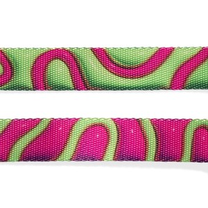 สายจูงสุนัขแบบปรับได้ H3D ลายเจลลี่สีชมพูเขียว - Product Image 2