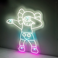 Conception Libre En Gros Personnalisé Cosmic Neon Sign Personnage De Dessin Animé Fille Home Decorate Led Anime Neon Sign