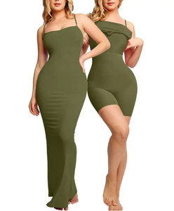 2025 Bodysuit da donna Full Slip costruito in Shaperwear reggiseno Maxi 8 in 1 Lounge Shaper abito pancmy Contral senza schienale abiti - Product Image 1